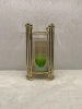 Light luxury golden glass candlestick, simple European-style glass romantic dining table, candlelight dinner prop and decoration details Picture
